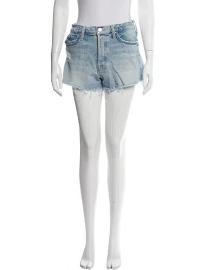 Pre-owned Mother Mini Shorts In Blue