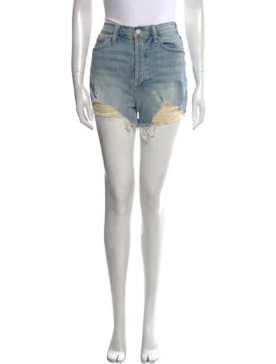 Pre-owned Mother Mini Shorts In Blue