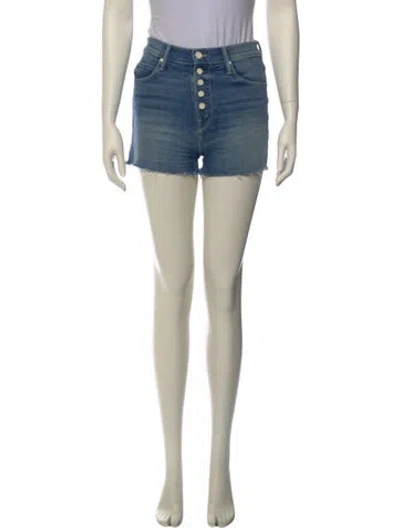 Pre-owned Mother Mini Shorts In Blue