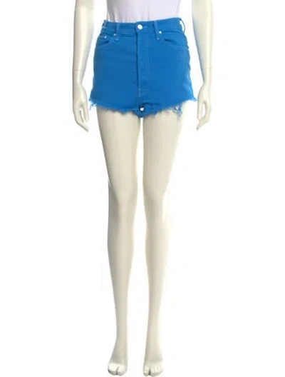 Pre-owned Mother Mini Shorts In Blue