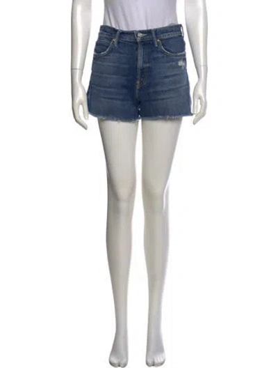 Pre-owned Mother Mini Shorts In Blue