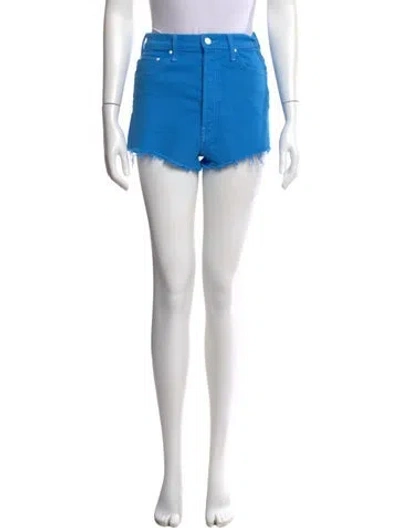 Pre-owned Mother Mini Shorts In Blue