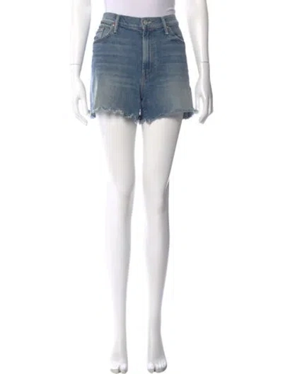 Pre-owned Mother Mini Shorts In Blue