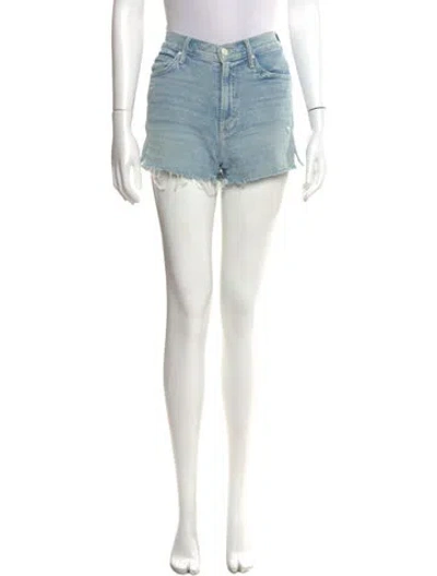Pre-owned Mother Mini Shorts In Blue