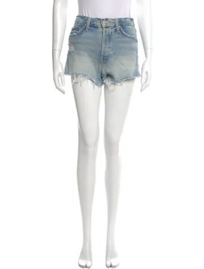 Pre-owned Mother Mini Shorts In Blue