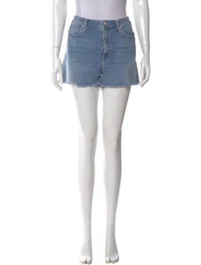 Pre-owned Mother Mini Shorts In Blue