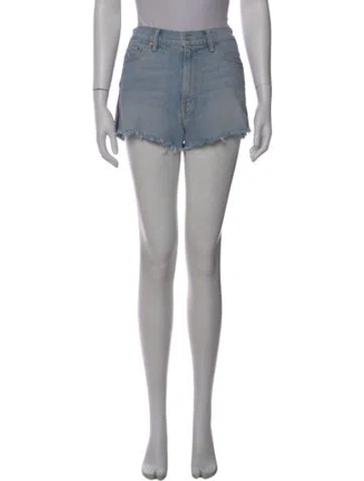 Pre-owned Mother Mini Shorts In Blue