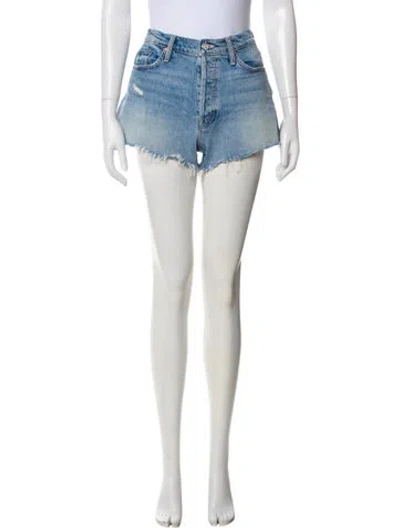 Pre-owned Mother Mini Shorts In Blue