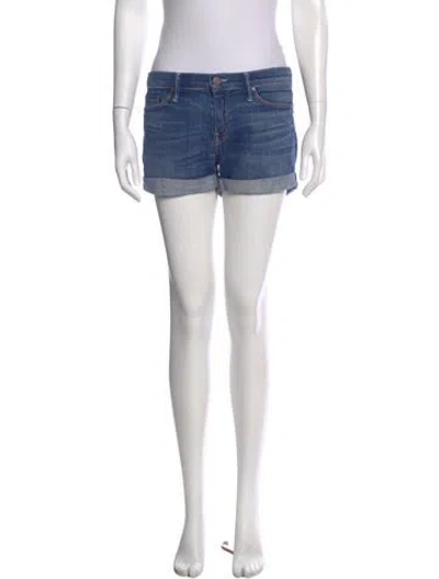 Pre-owned Mother Mini Shorts In Blue