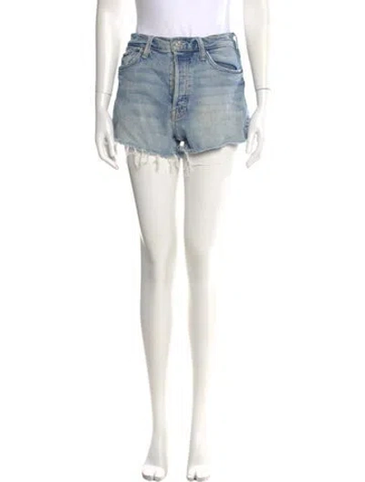 Pre-owned Mother Mini Shorts In Blue