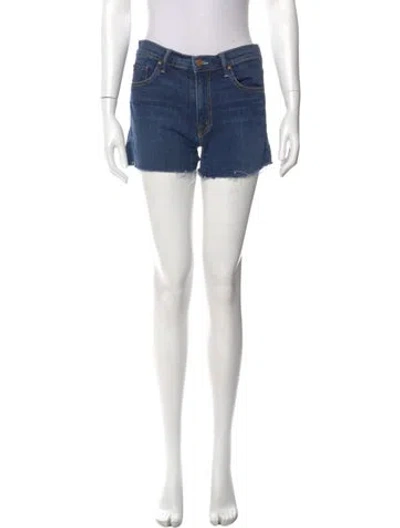 Pre-owned Mother Mini Shorts In Blue