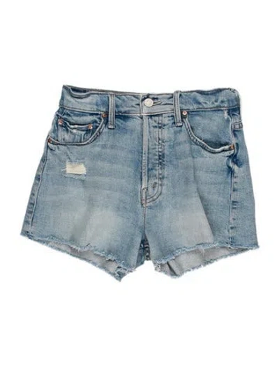 Pre-owned Mother Mini Shorts In Blue