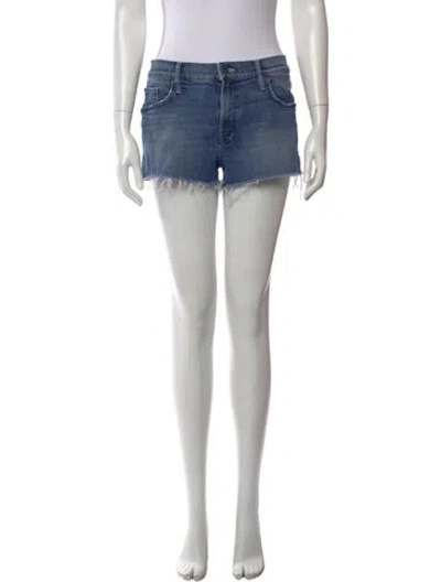 Pre-owned Mother Mini Shorts In Blue