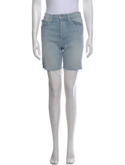 Pre-owned Mother Mini Shorts In Blue