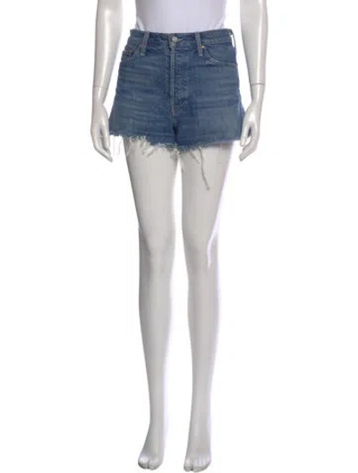 Pre-owned Mother Mini Shorts In Blue