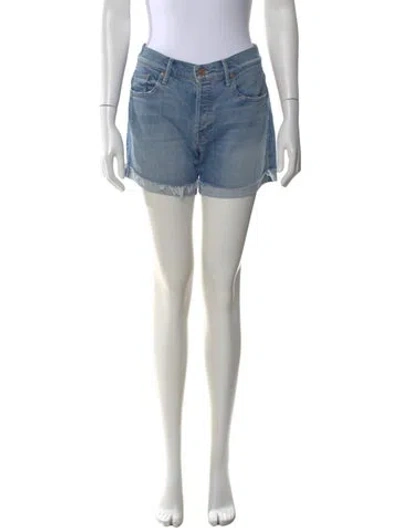 Pre-owned Mother Mini Shorts In Blue