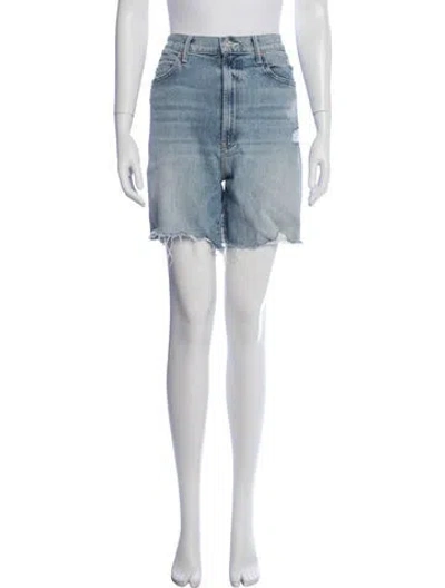 Pre-owned Mother Mini Shorts In Blue