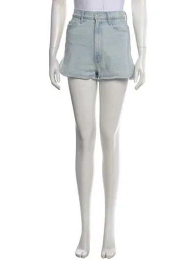 Pre-owned Mother Mini Shorts In Blue