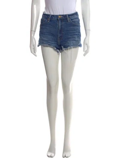 Pre-owned Mother Mini Shorts In Blue