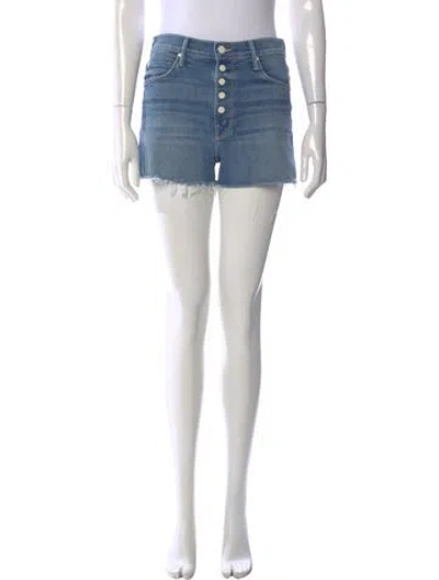 Pre-owned Mother Mini Shorts In Blue