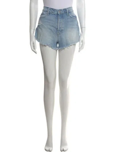Pre-owned Mother Mini Shorts In Blue