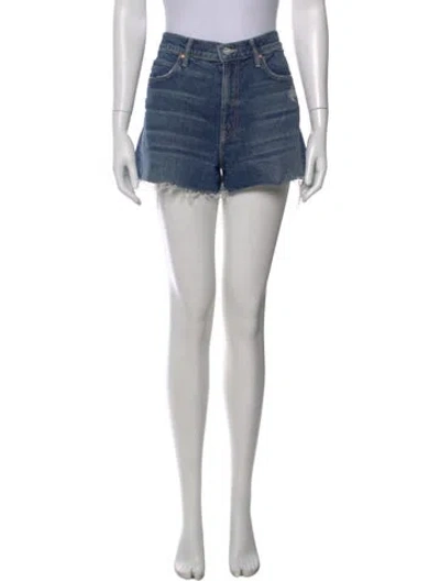 Pre-owned Mother Mini Shorts In Blue