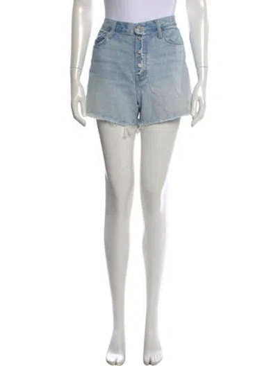 Pre-owned Mother Mini Shorts In Blue