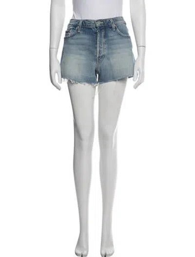 Pre-owned Mother Mini Shorts In Blue