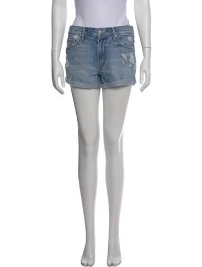 Pre-owned Mother Mini Shorts In Blue