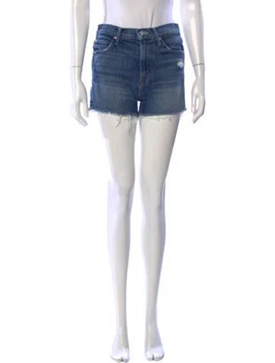 Pre-owned Mother Mini Shorts In Blue