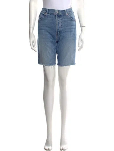Pre-owned Mother Mini Shorts In Blue