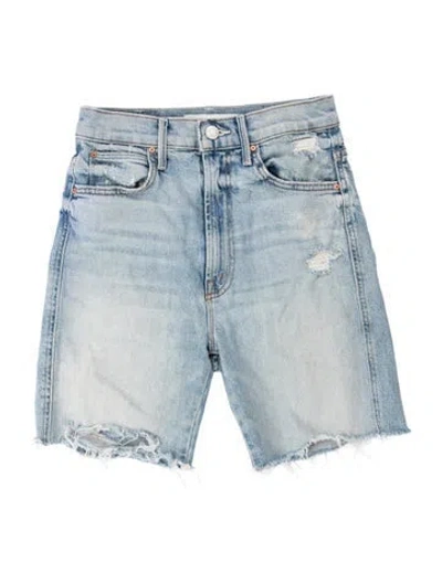 Pre-owned Mother Mini Shorts In Blue