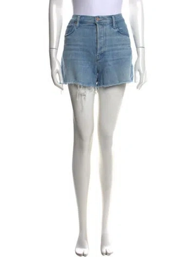 Pre-owned Mother Mini Shorts In Blue