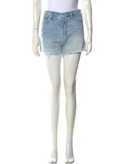 Pre-owned Mother Mini Shorts In Blue