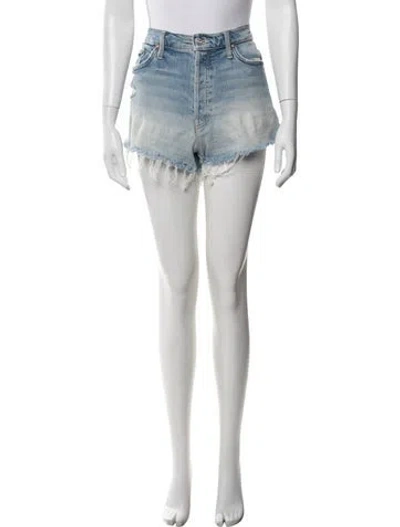 Pre-owned Mother Mini Shorts In Blue