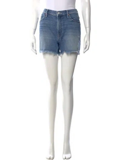 Pre-owned Mother Mini Shorts In Blue