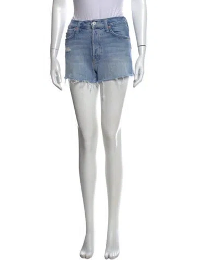 Pre-owned Mother Mini Shorts In Blue
