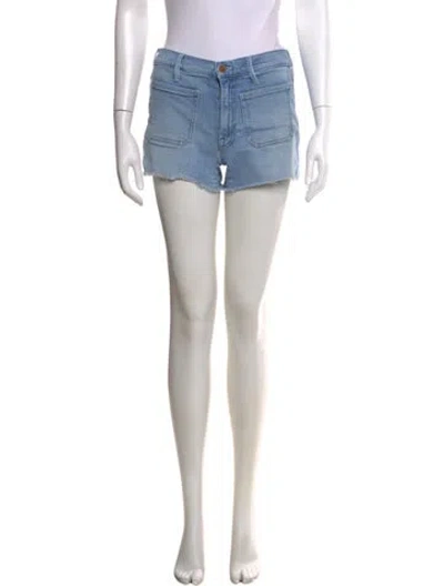 Pre-owned Mother Mini Shorts In Blue