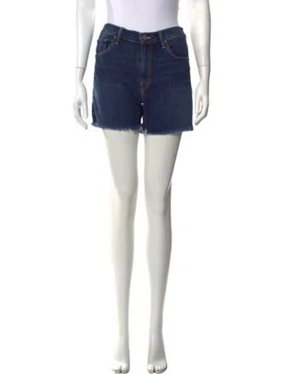 Pre-owned Mother Mini Shorts In Blue