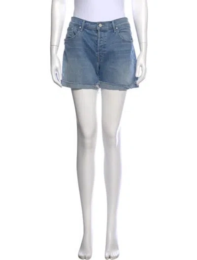 Pre-owned Mother Mini Shorts In Blue