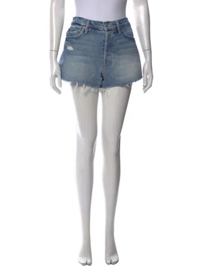 Pre-owned Mother Mini Shorts In Blue