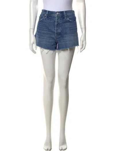 Pre-owned Mother Mini Shorts In Blue