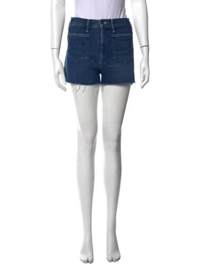 Pre-owned Mother Mini Shorts In Blue