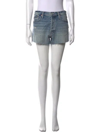 Pre-owned Mother Mini Shorts In Blue