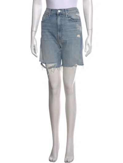 Pre-owned Mother Mini Shorts In Blue