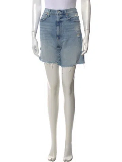 Pre-owned Mother Mini Shorts In Blue
