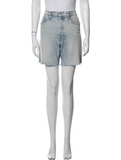 Pre-owned Mother Mini Shorts In Blue