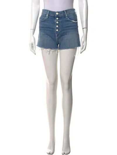 Pre-owned Mother Mini Shorts In Blue