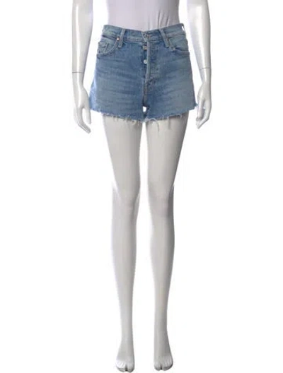 Pre-owned Mother Mini Shorts In Blue