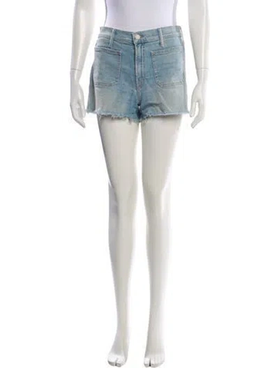 Pre-owned Mother Mini Shorts In Blue